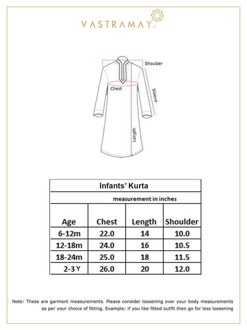 Boy's Aqua Blue And White Pure Cotton Kurta